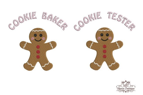Cookie Baker Cookie Tester Embroidery