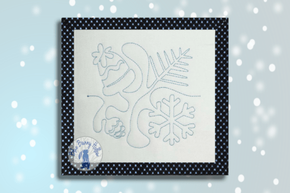 E2e Snowing Quilting Embroidery Design