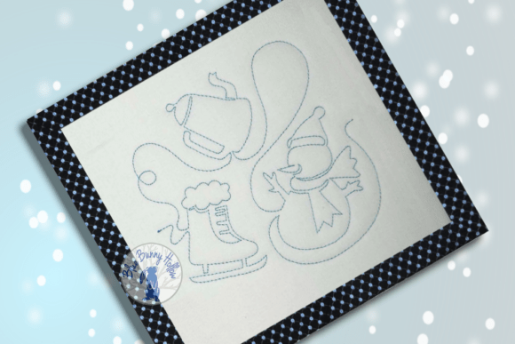E2e Snowman Quilting Embroidery Design