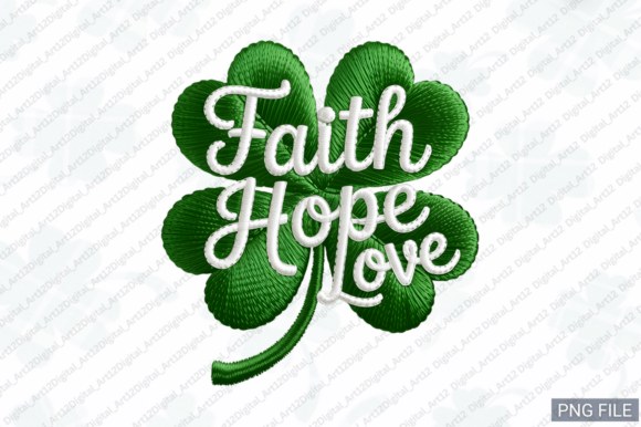 Faith Hope Love PNG Embroidery PNG