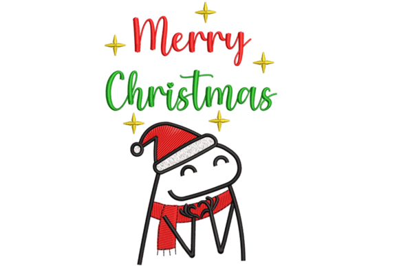 Merry Christmas Flork – Embroidery Design