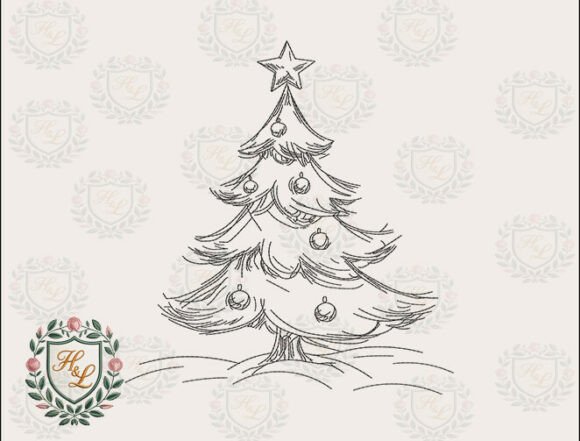 Mini Tree Christmas Embroidery Files