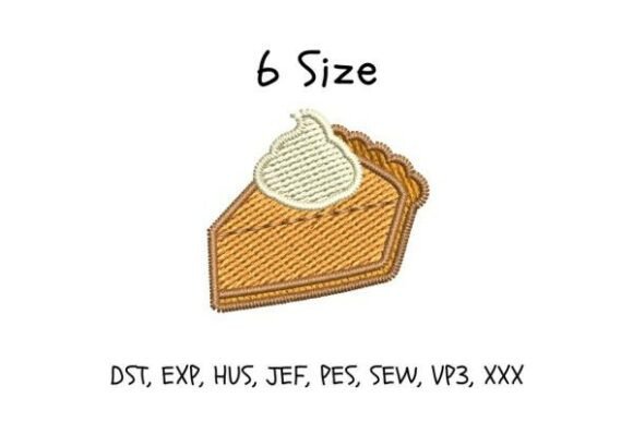 Pumpkin Pie Embroidery Design