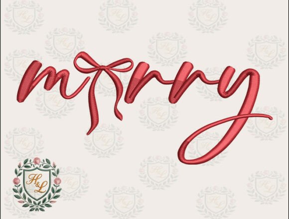 Red Ribbon Bow Embroidery Files